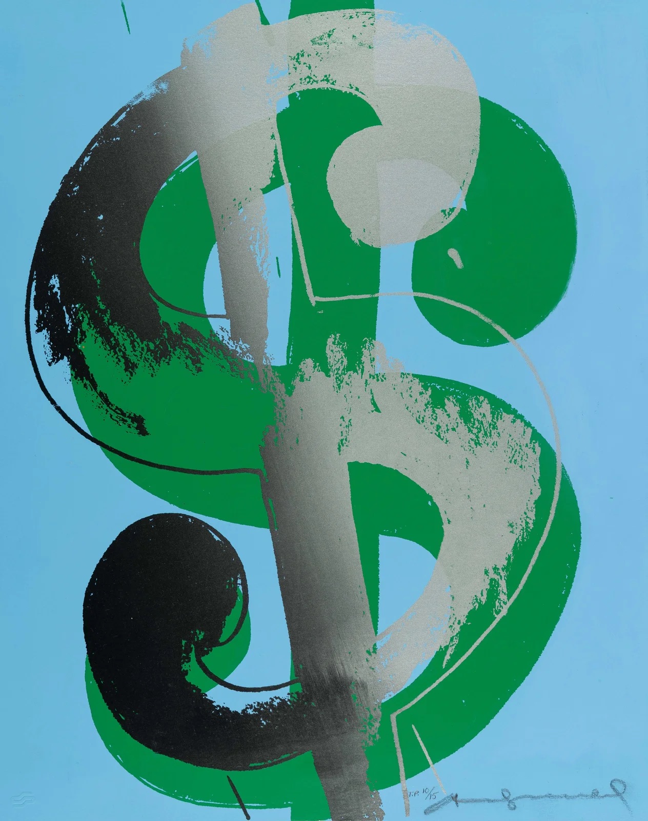 Andy Warhol, Single Dollar Sign - $ (1) FS II.275
